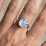 Bague Ajustable "Phoebé" en Pierre de Lune