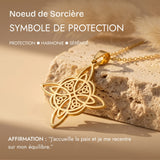 Pendentif "Protection Éternelle" en Nœud de Protection - - L'Arbre des Chakras