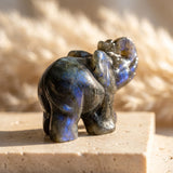 Éléphant "Gardien Protecteur" en Labradorite - - L'Arbre des Chakras