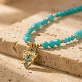 Collier "Œil Protecteur" en Amazonite