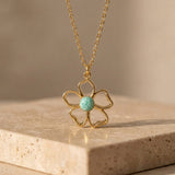 Pendentif "Floréa" en Pierres Naturelles