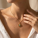Pendentif "Floréa" en Pierres Naturelles