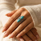 Bague "Echo Protecteur" en Turquoise