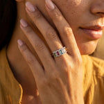 Bague Ajustable "Isaline" en Tourmaline Multicolore