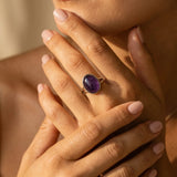 Bague "Crépuscule" en Améthyste