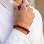 Bracelet "Endurance" en Jaspe Rouge