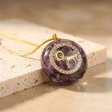 Pendentif Orgonite "Signe Astrologique" en Éclats de Pierres