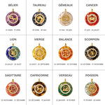 Pendentif Orgonite "Signe Astrologique" en Éclats de Pierres