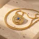 Collier "Symbole de Protection" Oeil d’Horus Doré - - L'Arbre des Chakras