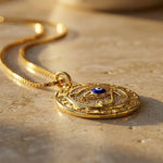 Collier "Symbole de Protection" Oeil d’Horus Doré - - L'Arbre des Chakras