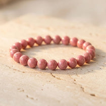 Bracelet "Douceur du Cœur" en Rhodonite - 6mm / 17cm - L'Arbre des Chakras