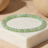 Bracelet Fin en Perles de Pierre de 4mm - - L'Arbre des Chakras