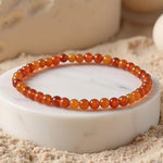 Bracelet Fin en Perles de Pierre de 4mm - - L'Arbre des Chakras