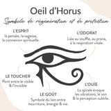 Collier "Symbole de Protection" Oeil d’Horus Doré - - L'Arbre des Chakras