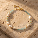 Bracelet "Océan Paisible" & Perles d’Eau Douce - - L'Arbre des Chakras
