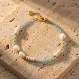 Bracelet "Océan Paisible" & Perles d’Eau Douce - - L'Arbre des Chakras