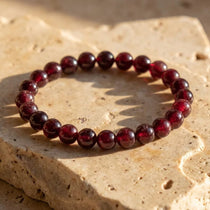 Bracelet "Force de Vie" en Grenat Almandin - 17CM - L'Arbre des Chakras