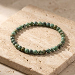 Bracelet Fin en Perles de Pierre de 4mm - Turquoise Africaine / 17cm - L'Arbre des Chakras