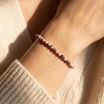 Bracelet Fin en Perles de Pierre de 4mm - - L'Arbre des Chakras