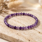 Bracelet Fin en Perles de Pierre de 4mm