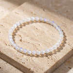Bracelet Fin en Perles de Pierre de 4mm - - L'Arbre des Chakras