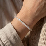 Bracelet Fin en Perles de Pierre de 4mm - - L'Arbre des Chakras