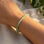 Bracelet Fin en Perles de Pierre de 4mm - - L'Arbre des Chakras