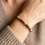 Bracelet Fin en Perles de Pierre de 4mm - - L'Arbre des Chakras