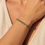 Bracelet Fin en Perles de Pierre de 4mm - - L'Arbre des Chakras