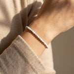 Bracelet Fin en Perles de Pierre de 4mm - - L'Arbre des Chakras