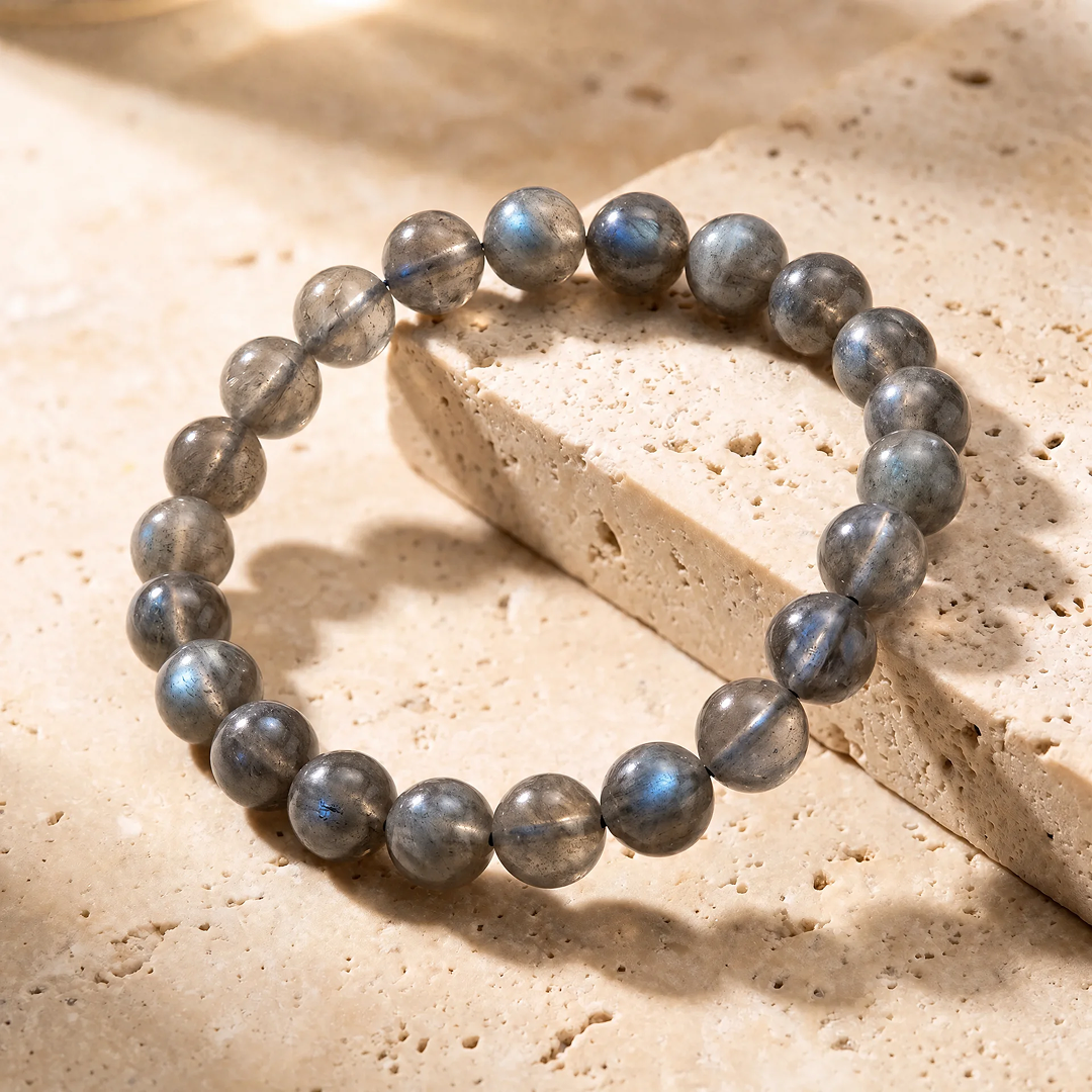 Bracelet "Bouclier de Protection" en Labradorite - - L'Arbre des Chakras